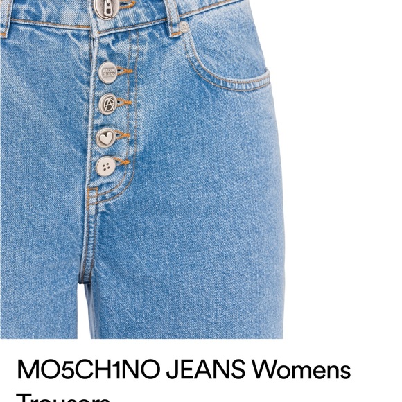 MOSCHINO Denim Pants: MO5CH1NO JEANS Womens Trousers - Picture 8 of 10